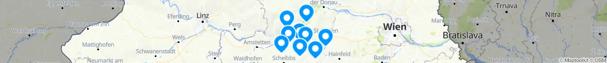 Map view for Pharmacies emergency services nearby Melk (Melk, Niederösterreich)